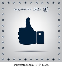 Vector thumb up icon