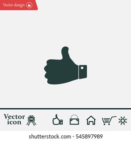 Vector thumb up icon