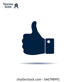 Vector thumb up icon