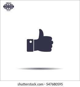 Vector thumb up icon