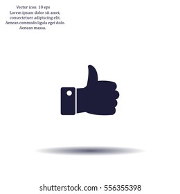 Vector thumb up icon