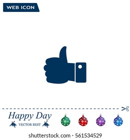 Vector thumb up icon