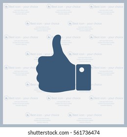 Vector thumb up icon