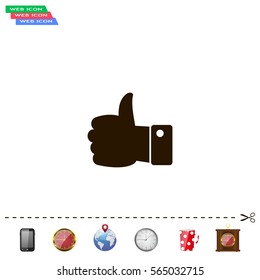 Vector thumb up icon