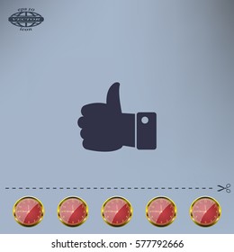 Vector thumb up icon