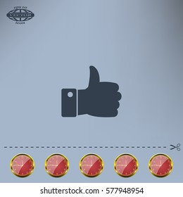 Vector thumb up icon
