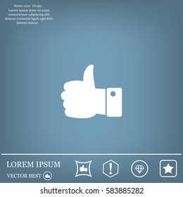 Vector thumb up icon