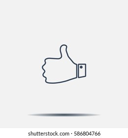 Vector thumb up icon