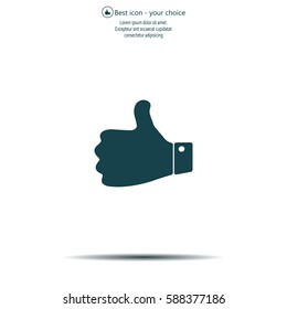 Vector thumb up icon