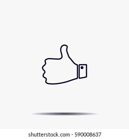 Vector thumb up icon