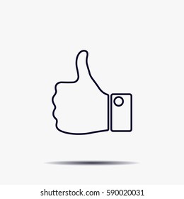 Vector thumb up icon