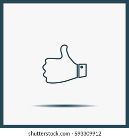 Vector thumb up icon