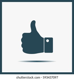 Vector thumb up icon
