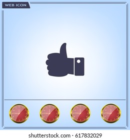 Vector thumb up icon