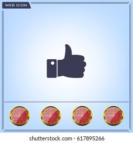 Vector thumb up icon