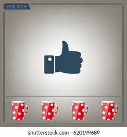 Vector thumb up icon