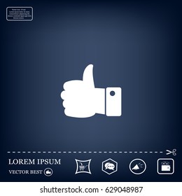 Vector thumb up icon