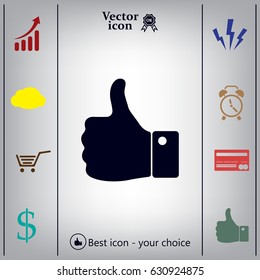 Vector thumb up icon