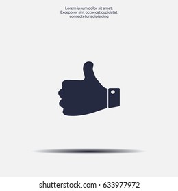 Vector thumb up icon