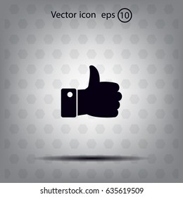 Vector thumb up icon