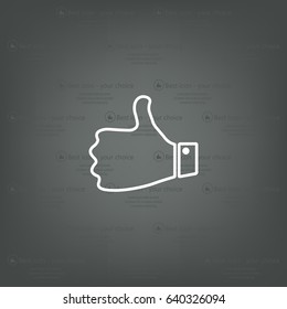 Vector thumb up icon