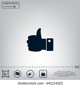 Vector thumb up icon