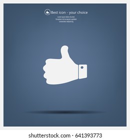 Vector thumb up icon