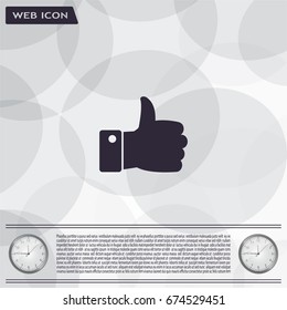 Vector thumb up icon