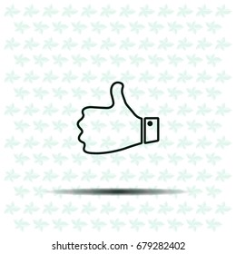 Vector thumb up icon