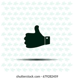 Vector thumb up icon