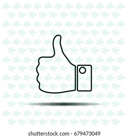 Vector thumb up icon