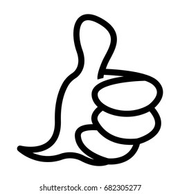 Vector thumb up icon