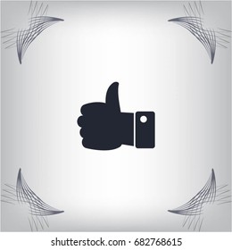 Vector thumb up icon