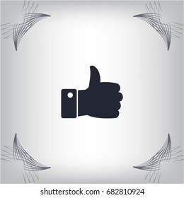 Vector thumb up icon