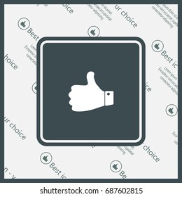 Vector thumb up icon