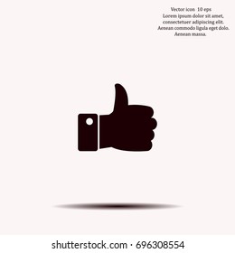 Vector thumb up icon