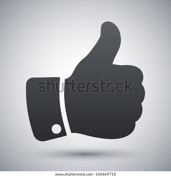 Vector Thumb Icon Stock Vector (Royalty Free) 160669718