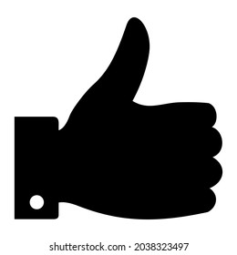 vector thumb, like symbol on app