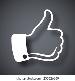 Vector thumbs up icon