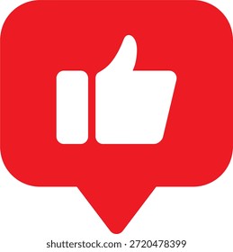 Vector de un ícono de pulgar hacia arriba, como un ícono.