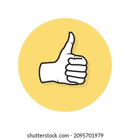 Vector of Thumbs Up Sign. Thumbs Up Icon, Illustration of Thumbs Up.