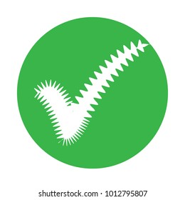 Vector tick icon. Vector Illustration EPS10.