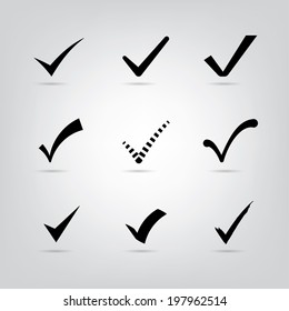 Vector Tick Set