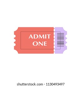Vector ticket. For cinema, theater, concerts, trips.