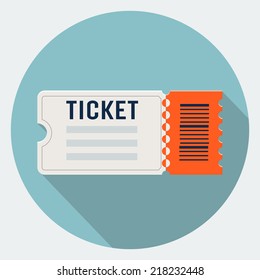 Vector ticket icon 