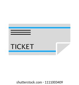 vector ticket illustration - entertainment pass isolated