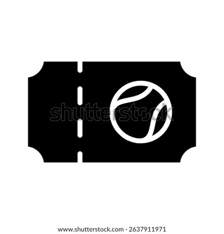 Vector ticket illustration on white background. Premium quality symbol. Thin line vector icon for concept and graphic design.