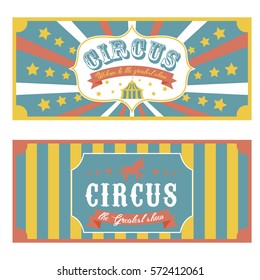 Vector Ticket Invitation To The Circus.