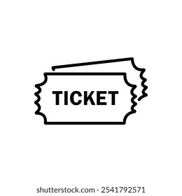 Vector Ticket Diseño de Icono de Boleto