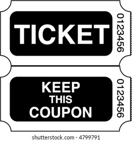 Vector ticket stubs illustration